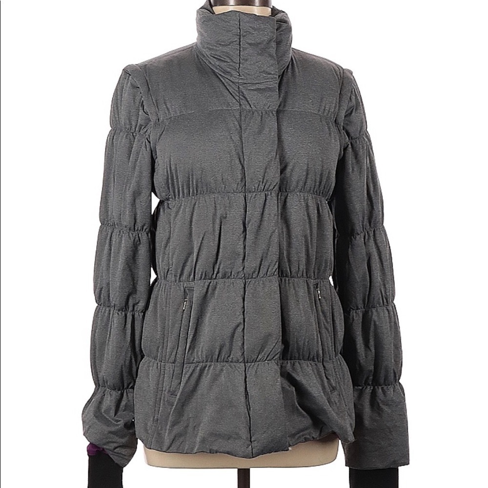 Athleta Limber Convertible Goose Down Quilted Puffer 2 In 1 Vest Coat Jacket M